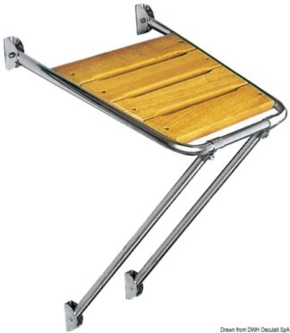 Plancetta semplice 45 x 45 cm - 48.420.05 Osculati Sedili, tavoli, gambe, roll bar e portaoggetti