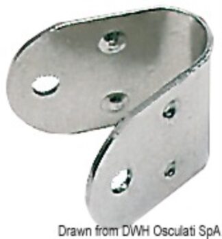 Cavallotto ad U per tubi 22 mm - 48.420.50 Osculati Sedili, tavoli, gambe, roll bar e portaoggetti