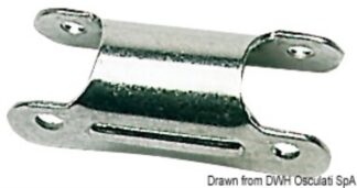 Cerniera scalette per tubi 25 mm - 48.420.61 Osculati Sedili, tavoli, gambe, roll bar e portaoggetti
