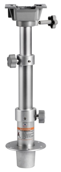 Gamba tavolo tritelescopica molla a gas removibile - 48.421.03 Osculati Sedili, tavoli, gambe, roll bar e portaoggetti