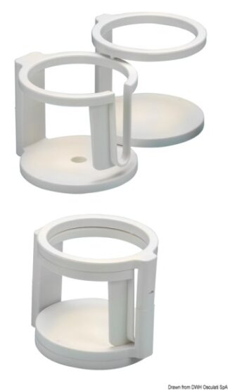 Portabicchieri-portatazza Swing-Out 1/2 posti - 48.429.80 Osculati Sedili, tavoli, gambe, roll bar e portaoggetti