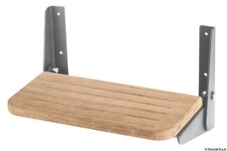 Pedana pieghevole gradino in teak - 48.587.00 Osculati Sedili, tavoli, gambe, roll bar e portaoggetti