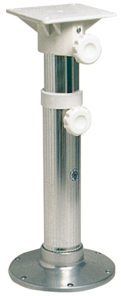 Colonnina light 45-62 cm base lucida - 48.660.00 Osculati Sedili, tavoli, gambe, roll bar e portaoggetti
