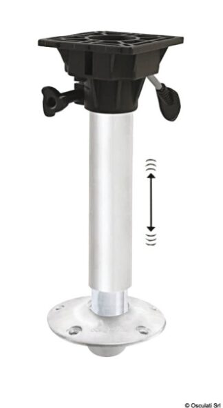 Supporto Sedile Waverider 520MM - 650MM base allum - 48.707.42 Osculati Sedili, tavoli, gambe, roll bar e portaoggetti