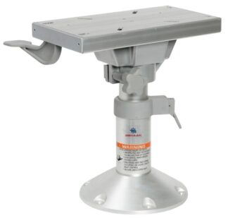 base e colonna + supporto sedile h. 280/380 - 48.710.98 Osculati Sedili, tavoli, gambe, roll bar e portaoggetti
