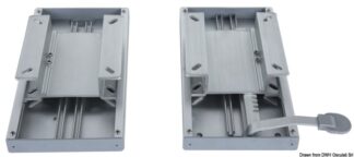 Coppia di slitte gemelle per sedile doppio - 48.715.00 Osculati Sedili, tavoli, gambe, roll bar e portaoggetti