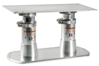 Gamba tavolo doppia base 615 x 300 mm - 48.721.08 Osculati Sedili, tavoli, gambe, roll bar e portaoggetti