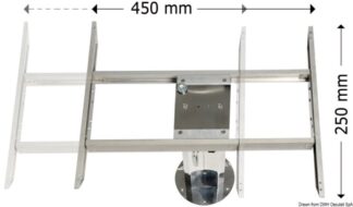 Traslatore bidirezionale per tavolo - 48.730.05 Osculati Sedili, tavoli, gambe, roll bar e portaoggetti