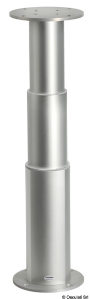 Gamba tavolo tri-telescopica rotonda 24V allum. - 48.737.24 Osculati Sedili, tavoli, gambe, roll bar e portaoggetti
