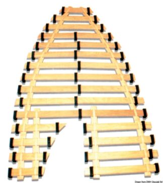 Rete mobile a doghe mod.doppio 200 x 180 x 10 - 48.793.02 Osculati Sedili, tavoli, gambe, roll bar e portaoggetti