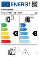 Pneumatici Furgone o Autocarro CONTI HY-HD3 305/70R195 148M - immagine 2
