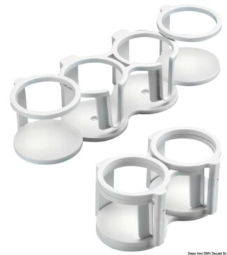 Portabicchieri-portatazza Swing-Out 2/4 posti - 48.429.81 Osculati Sedili, tavoli, gambe, roll bar e portaoggetti