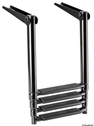 Scaletta Inox Telescopica per plancetta 4 gradini - 49.536.04 Osculati Scalette