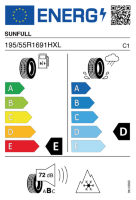 Pneumatici Auto Invernali SUNFULL SF-982 195/55 R16 91 H XL - immagine 2
