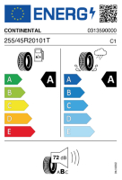 Pneumatici Auto Estivi CONTI ECO-6Q 255/45 R20 101T - immagine 3