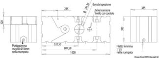 Serbatoio+maceratore 24 V 125 l - 50.143.64 Osculati Lavelli, fornelli, frigoriferi, wc