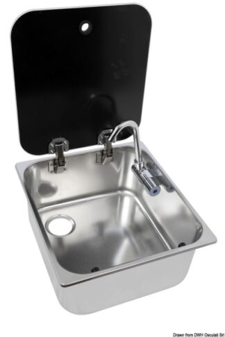 Lavello ad incasso con coperchio - 50.187.47 Osculati Lavelli, fornelli, frigoriferi, wc