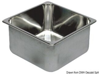Lavello inox 360 x 360 x 150 mm - 50.187.33 Osculati Lavelli, fornelli, frigoriferi, wc
