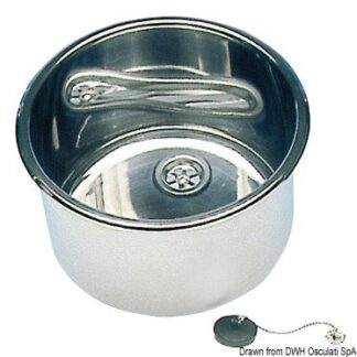 Lavello inox tondo 420 x 180 mm - 50.187.38 Osculati Lavelli, fornelli, frigoriferi, wc