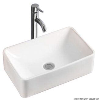 Lavello in ceramica bianca 400x300x130 mm - 50.189.11 Osculati Lavelli, fornelli, frigoriferi, wc