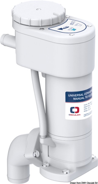 Kit elettrificazione 12V per WC manuale - 50.205.32 Osculati Lavelli, fornelli, frigoriferi, wc