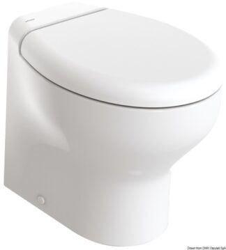 WC Tecma Silence Plus 2G 24 V con bidet - 50.227.06 Osculati Lavelli, fornelli, frigoriferi, wc