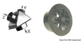 Kit accessori aria 2° uscita versione A - 50.241.25 Osculati Lavelli, fornelli, frigoriferi, wc