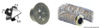 Kit accessori aria 2° uscita versione B - 50.241.45 Osculati Lavelli, fornelli, frigoriferi, wc