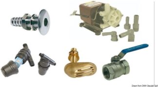Kit accessori acqua mare - 50.241.50 Osculati Lavelli, fornelli, frigoriferi, wc