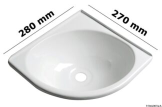 Lavello triangolare ABS - 50.270.47 Osculati Lavelli, fornelli, frigoriferi, wc
