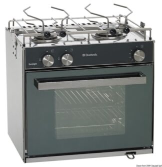Cucina con forno a gas Smev Sunlight Slim 2 fuochi - 50.366.02 Osculati Lavelli, fornelli, frigoriferi, wc