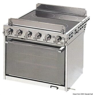 Cucina elettrica con forno - 50.390.04 Osculati Lavelli, fornelli, frigoriferi, wc