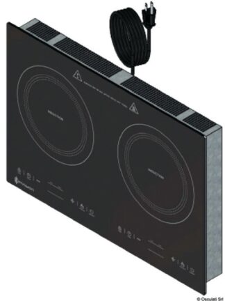 Piano cottura ad induzione 2 fuochi 110V - 50.706.61 Osculati Lavelli, fornelli, frigoriferi, wc