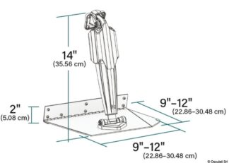 Lenco Pro Control Auto Standard 229 x 305 mm - 51.267.01 Osculati Flap, marmitte