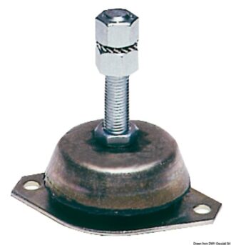 Supporto antivibrante zincato 200 kg - 51.656.02 Osculati Flap, marmitte