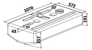 Serbatoio carburante Polietilene 120 LT - 52.036.13 Osculati Serbatoi, eliche, giranti