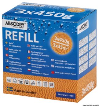 Ricarica ABSODRY Classic 3 x 450gr - 52.153.04 Osculati Serbatoi, eliche, giranti