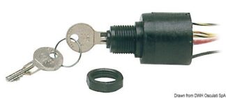 Chiave avviamento Mercury - 52.966.00 Osculati Serbatoi, eliche, giranti