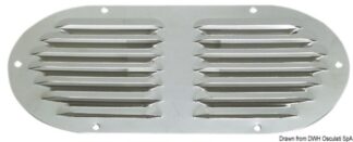 Presa d'aria ovale inox 235 x 118 mm - 53.022.02 Osculati Prese aria
