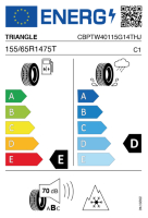 Pneumatici Auto Invernali TRIANGLE TW401 155/65 R14 75 T - immagine 2