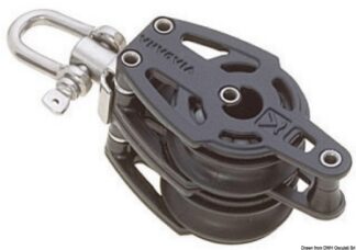 Bozzello 2 pulegge (testa universale) arricavo A - 55.053.01 Osculati Bozzelli, strozzascotte