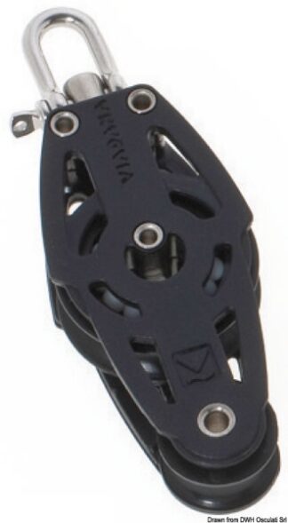 Bozzello 2 pulegge a violino A - 55.061.01 Osculati Bozzelli, strozzascotte