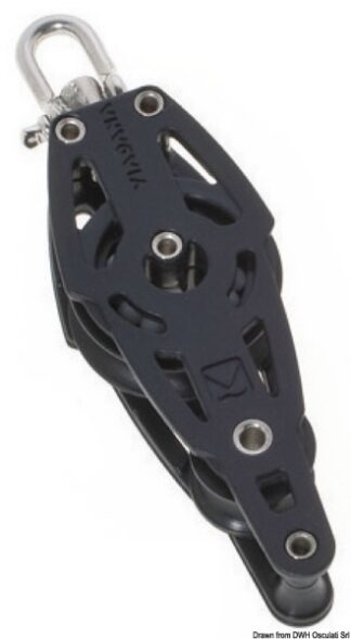 Bozzello 2 pulegge a violino arricavo A - 55.062.01 Osculati Bozzelli, strozzascotte