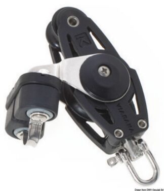 Bozzello 2 pulegge a violino arricavo A - 55.063.01 Osculati Bozzelli, strozzascotte