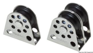 Bozzello verticale di rinvio doppio cime mm 6 - 55.063.51 Osculati Bozzelli, strozzascotte