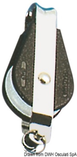Bozzello 1 puleggia fisso e arricavo A - 55.068.08 Osculati Bozzelli, strozzascotte