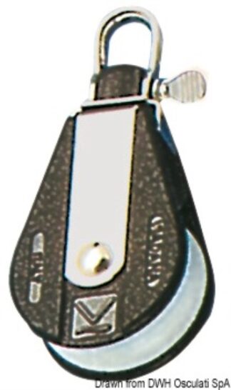 Bozzello 1 puleggia fisso o girevole C - 55.070.12 Osculati Bozzelli, strozzascotte
