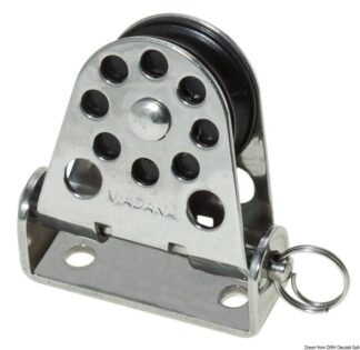 Bozzello verticale pivotante Ø mm 28 per cime mm 8 - 55.082.02 Osculati Bozzelli, strozzascotte
