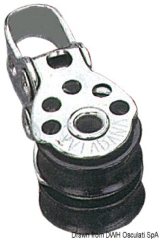 Microbozzello inox 2 pulegge 17x5 - 55.090.04 Osculati Bozzelli, strozzascotte