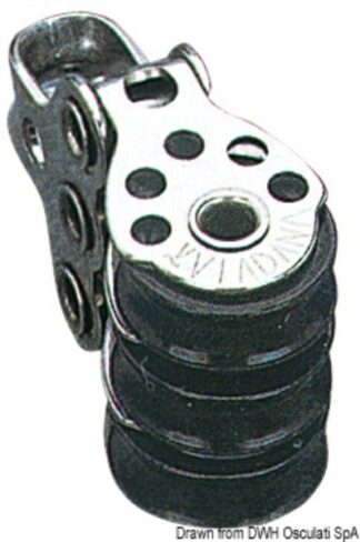 Microbozzello inox 3 pulegge 17x5 - 55.090.06 Osculati Bozzelli, strozzascotte